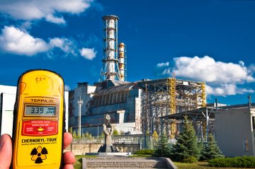 Dosimeter radiation near the Chernobyl nuclear power plant